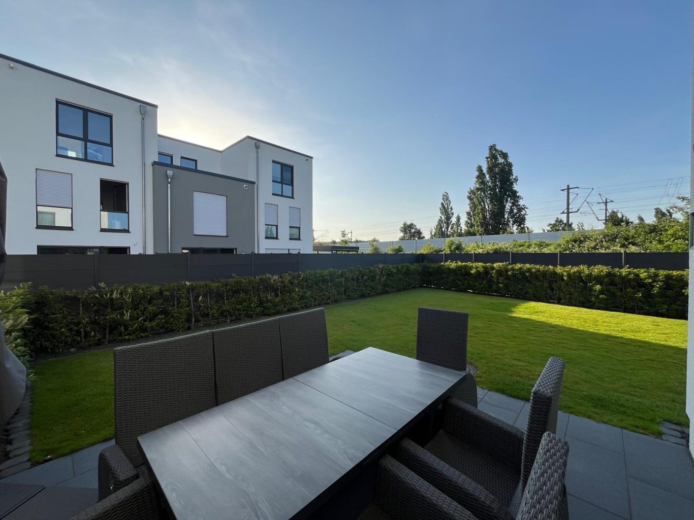 Fertige Ansicht WPC Zaun